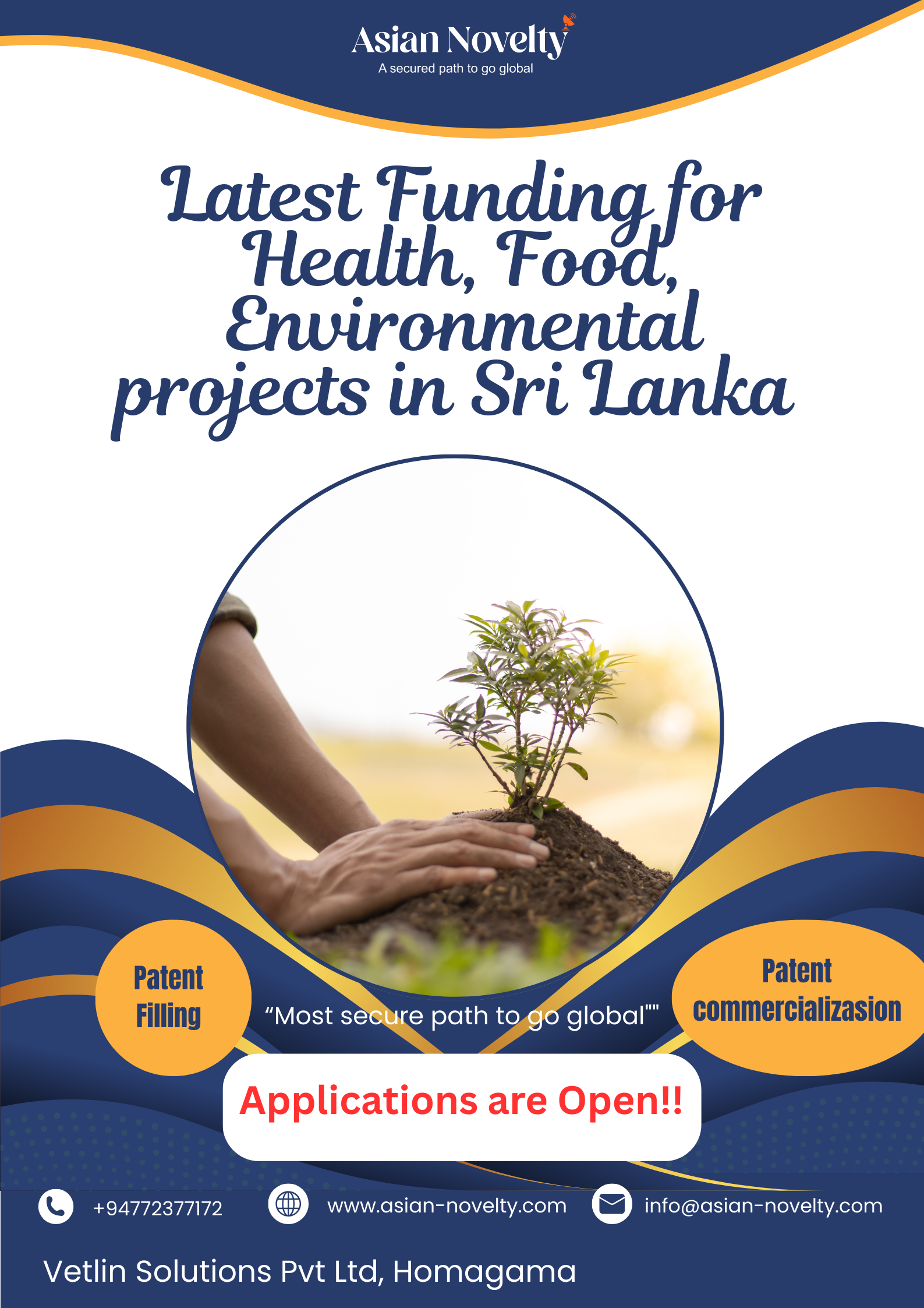 (ANG 20)International Funding Application Open for Sri Lankan  Food and Environmental innovators